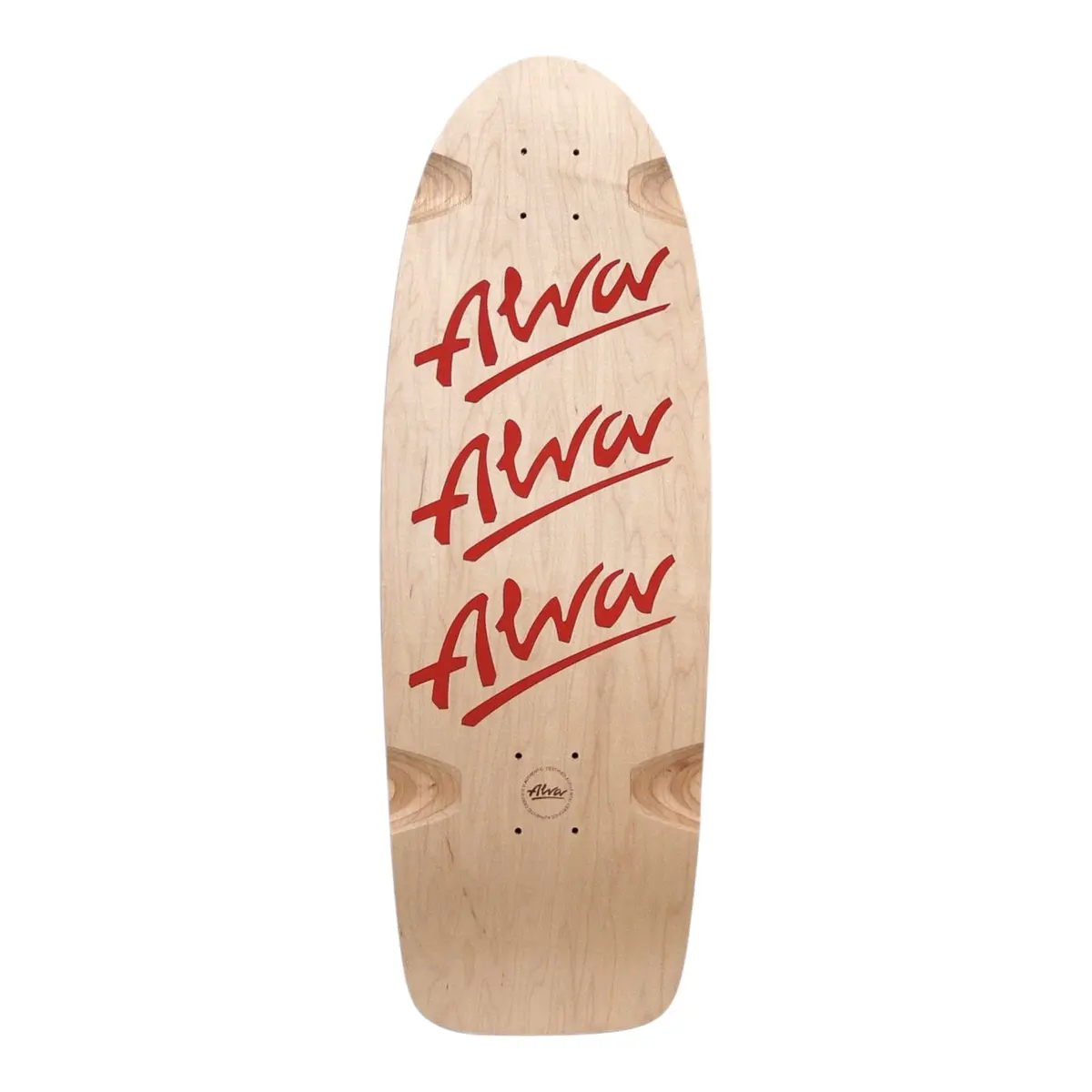 Alva Tri Logo Skateboard Deck -Red- 1