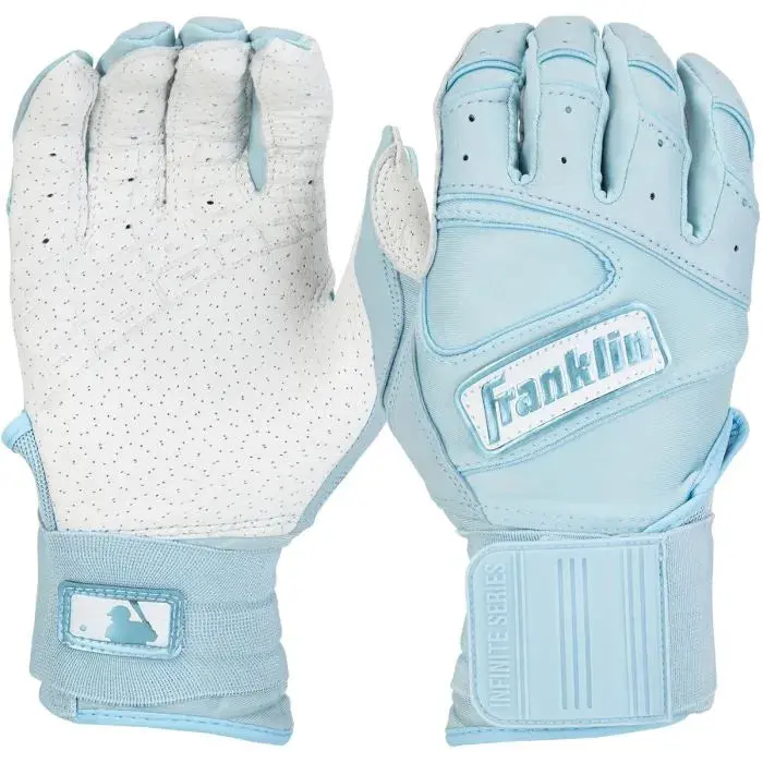 Franklin Powerstrap Infinite Adult Batting Gloves - Carolina Blue 1