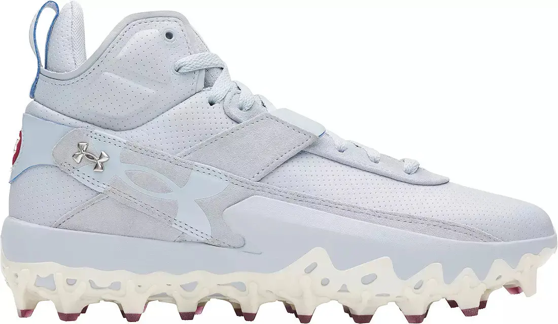 Men's Under Armour Harper 10 Pro Tpu Mid Baseball Cleats | Blue Calm 1