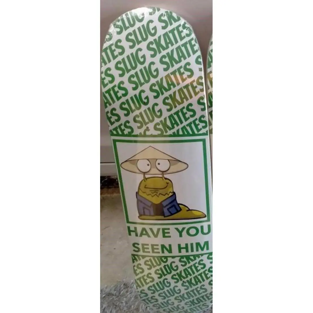Slug Skates Have You Seen Him Skateboard Deck 8.0 Inch Wide 1