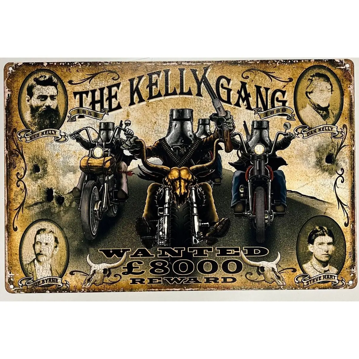 Tin Sign The Kelly Gang 1