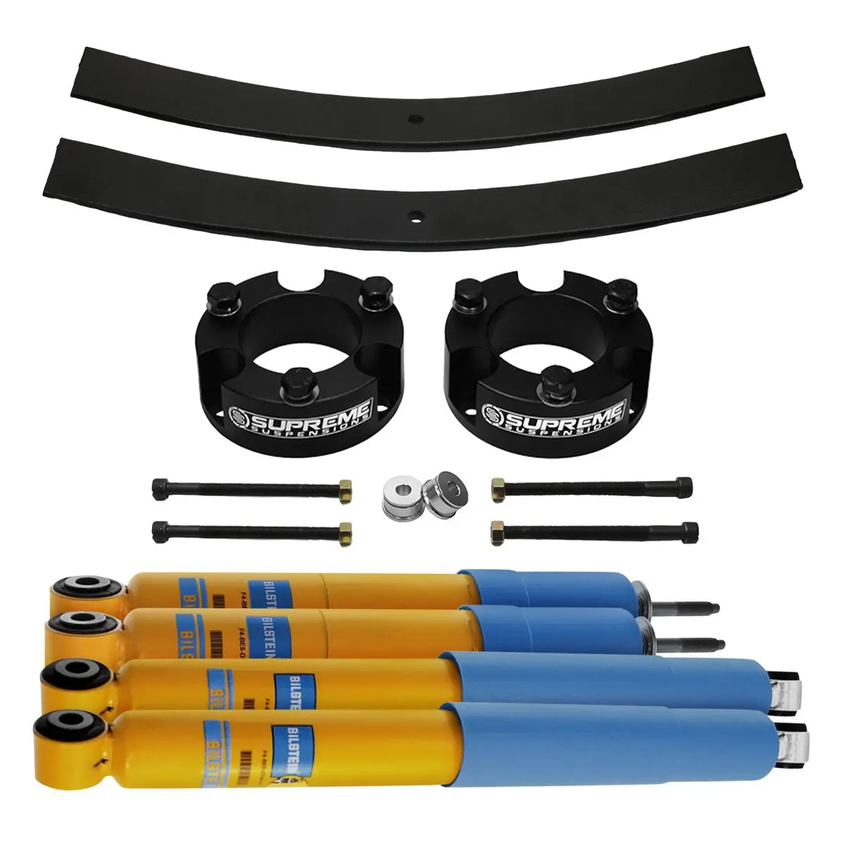 2009-2012 Suzuki Equator Full Add A Leaf Rear Suspension Lift Kit & Bilstein Shocks 2Wd 4X2 1
