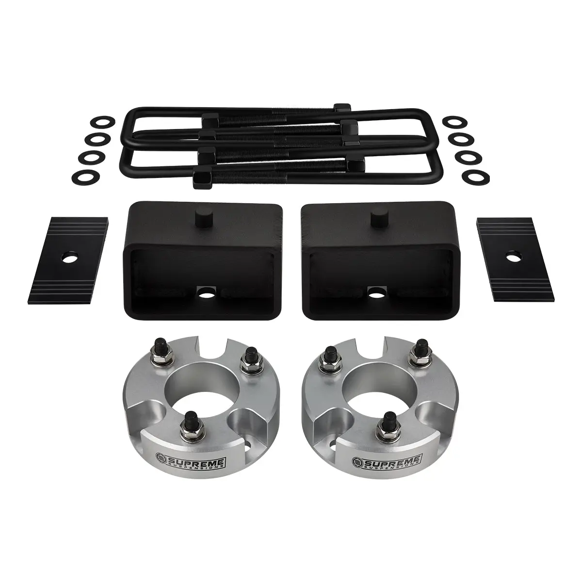 2005-2023 Nissan Frontier Full Suspension Lift Kit / Shims 4X2 4X4 Silver 10