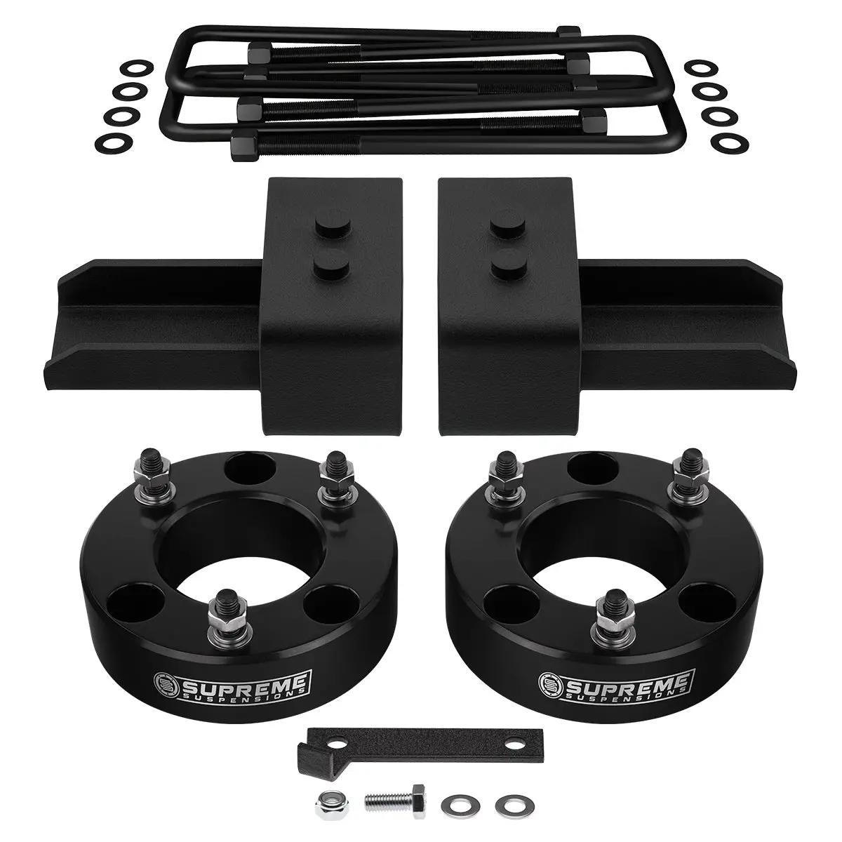 2004-2022* Ford F-150 4Wd Full Suspension Lift Kit | Includes Us Patent Pending Rear Lift Blocks With Built-In Bump Stop Landing Plates 1