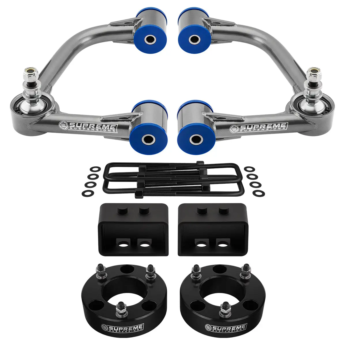 2004-2008 Ford F-150 Full Suspension Lift Kit 2Wd 4Wd With Upper Control Arms W/ Uni Ball, Fk Bearings & Polyurethane Bushings 1