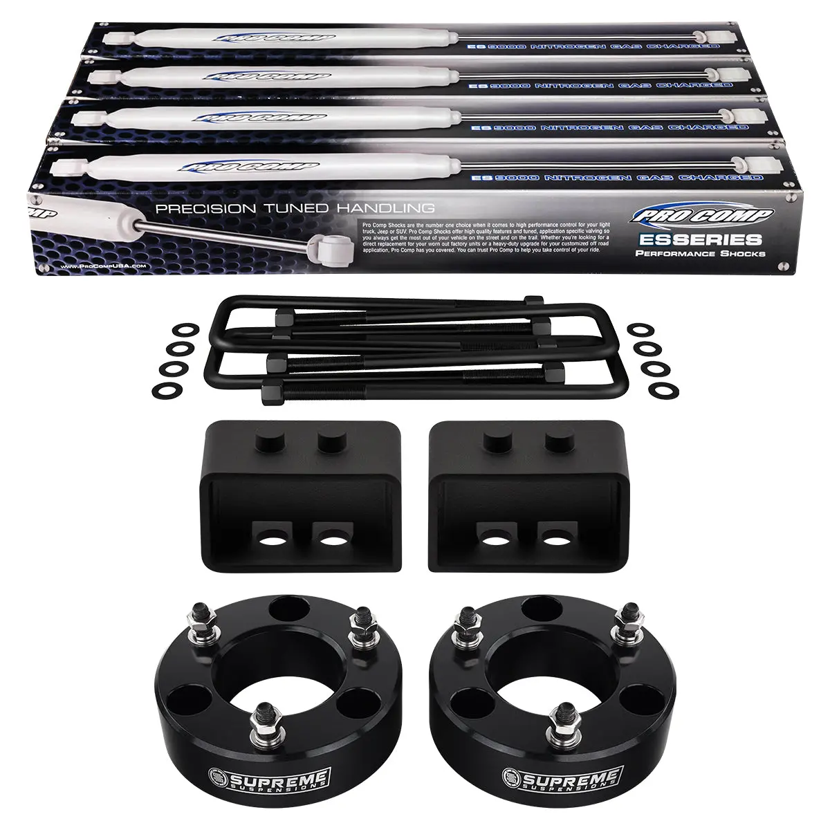 2004-2008 Ford F-150 Full Suspension Lift Kit & Extended Length Pro Comp Shocks 2Wd 4Wd 1