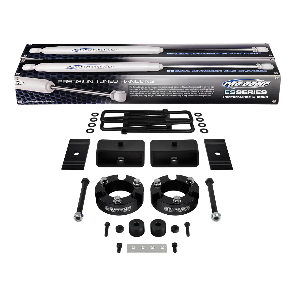1999-2006 Toyota Tundra Full Suspension Lift Kit With Differential Drop Kit, Axle Shims & Rear Pro Comp Es9000 Shocks 4Wd 1