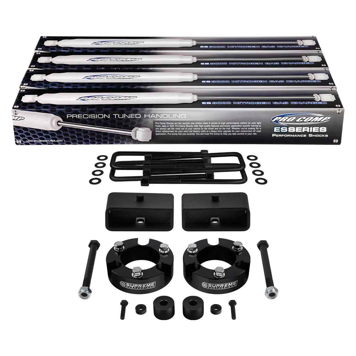 2005-2019 Toyota Tacoma Full Suspension Lift Kit, Differential Drop Kit & Pro Comp Shocks 4Wd 4X4 1
