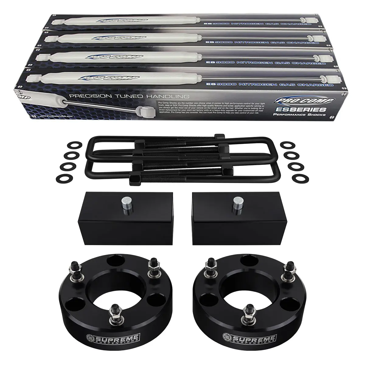 2007(New)-2013 Chevy Silverado 1500 Full Suspension Lift Kit & Extended Length Pro Comp Shocks 2Wd 4Wd 1