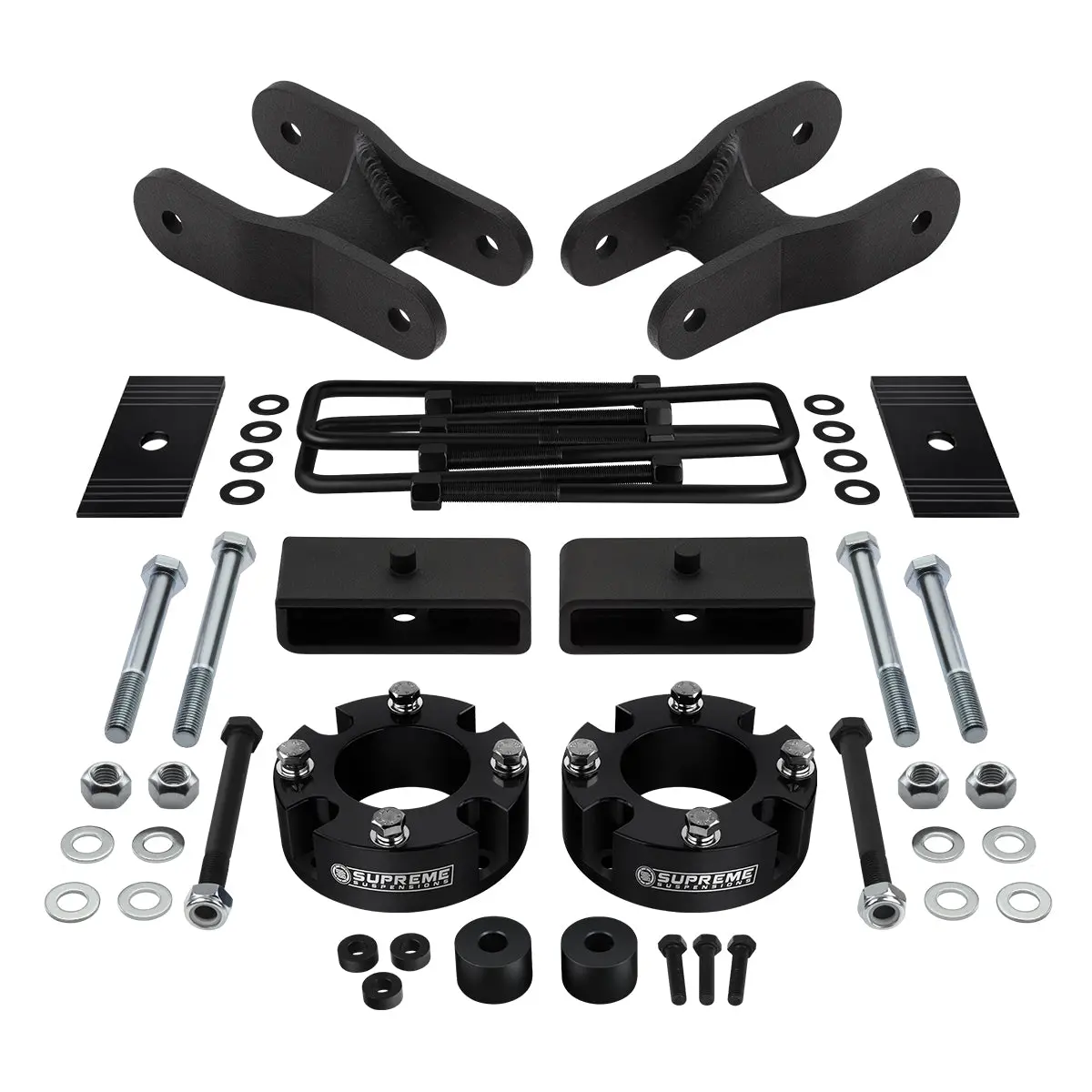 2007-2020 Toyota Tundra Full Suspension Lift Kit With Diff Drop & Axle Shims 2Wd 4Wd | Rear Shackle And Lift Blocks Combo With 2