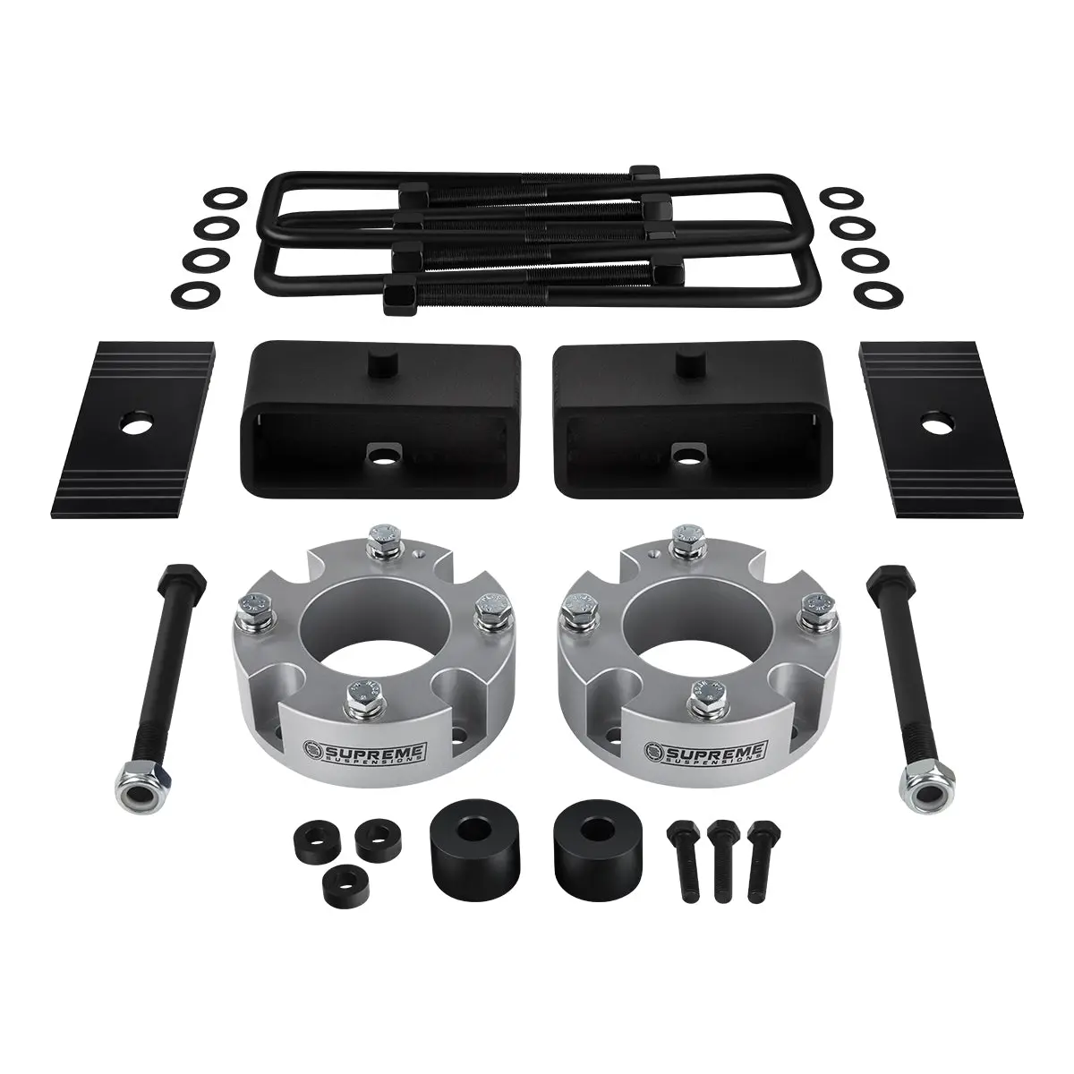 2007-2021 Toyota Tundra Full Suspension Lift Kit, Diff Drop & Axle Shims 4Wd 4X4 Silver 1