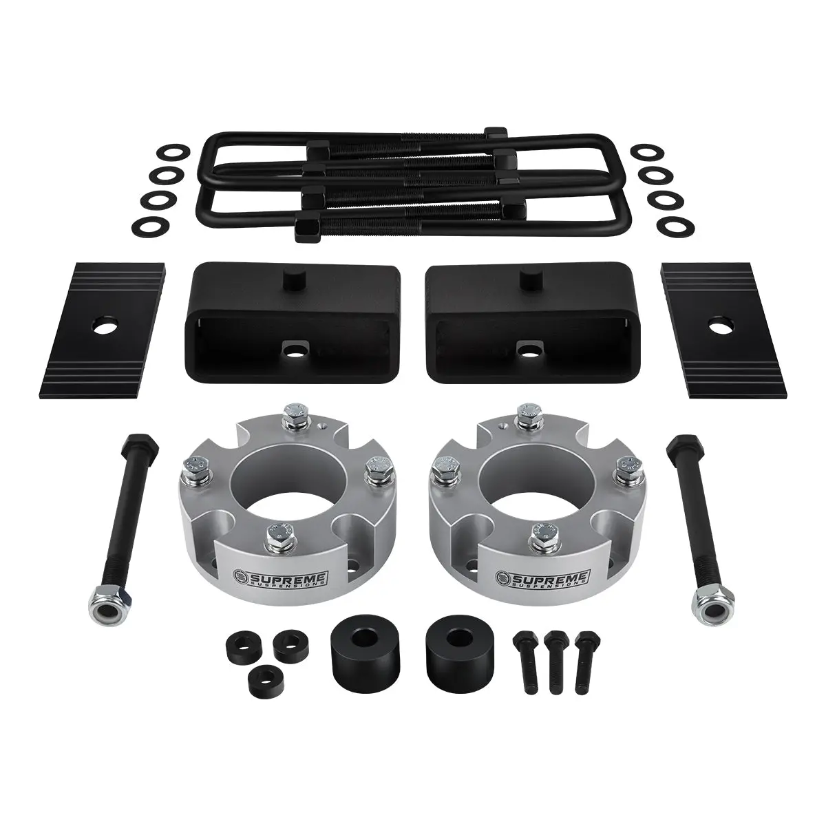2015-2021 Toyota Tundra Trd Pro Full Suspension Lift Kit, Diff Drop & Axle Shims 4Wd 4X4 Silver 1