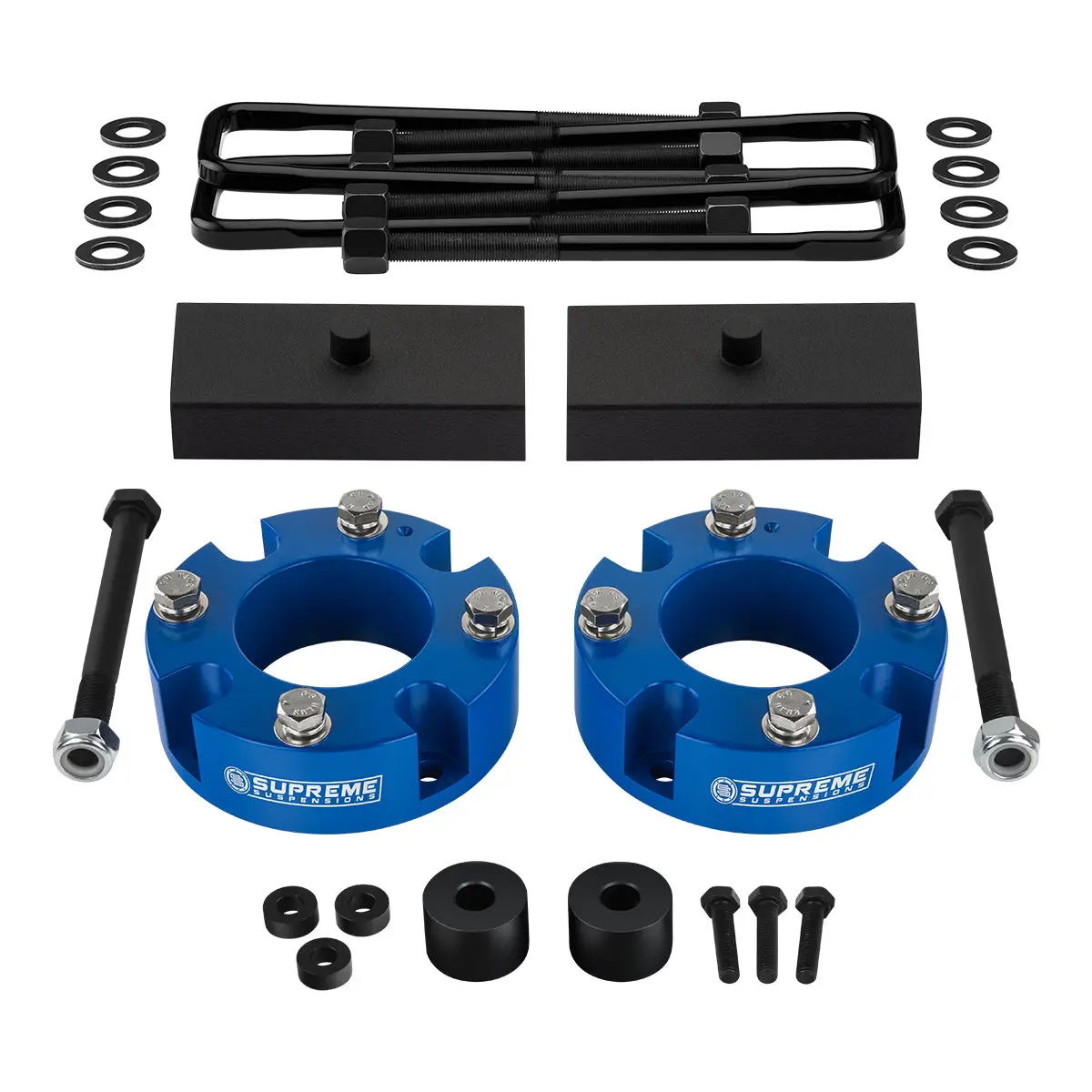 2007-2021 Toyota Tundra Full Suspension Lift Kit 4Wd Includes Supreme Suspensions New Premium Forged Flat-Top U-Bolts 8