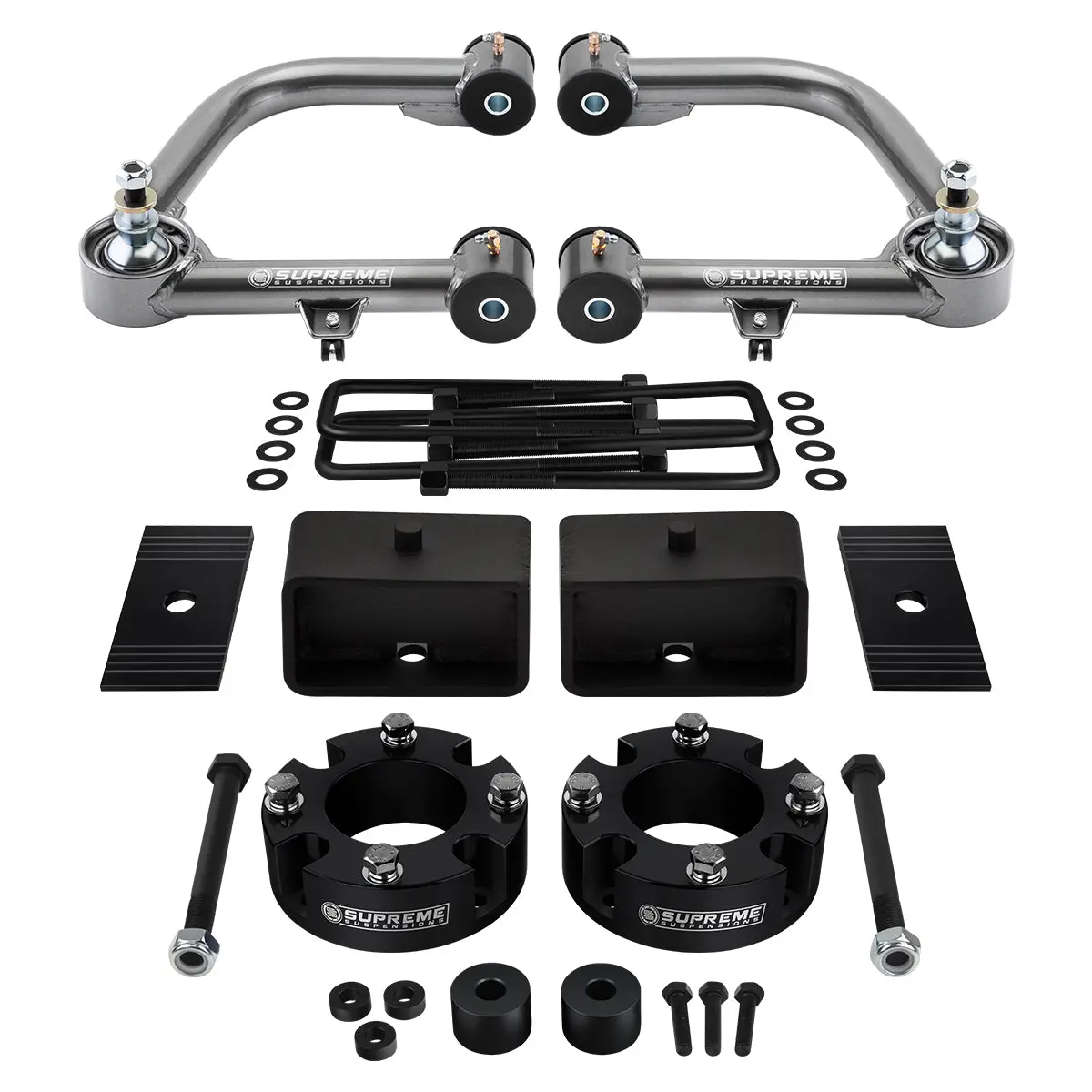 3" Full Lift Kit With Uni-Ball Upper Control Arms Fits 2007-2021 Toyota Tundra 4X4 1
