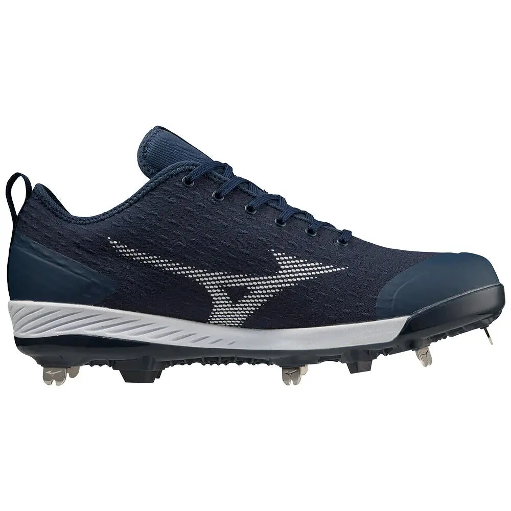 Mizuno Dominant 4 Low Metal Baseball Cleat - Navy 1