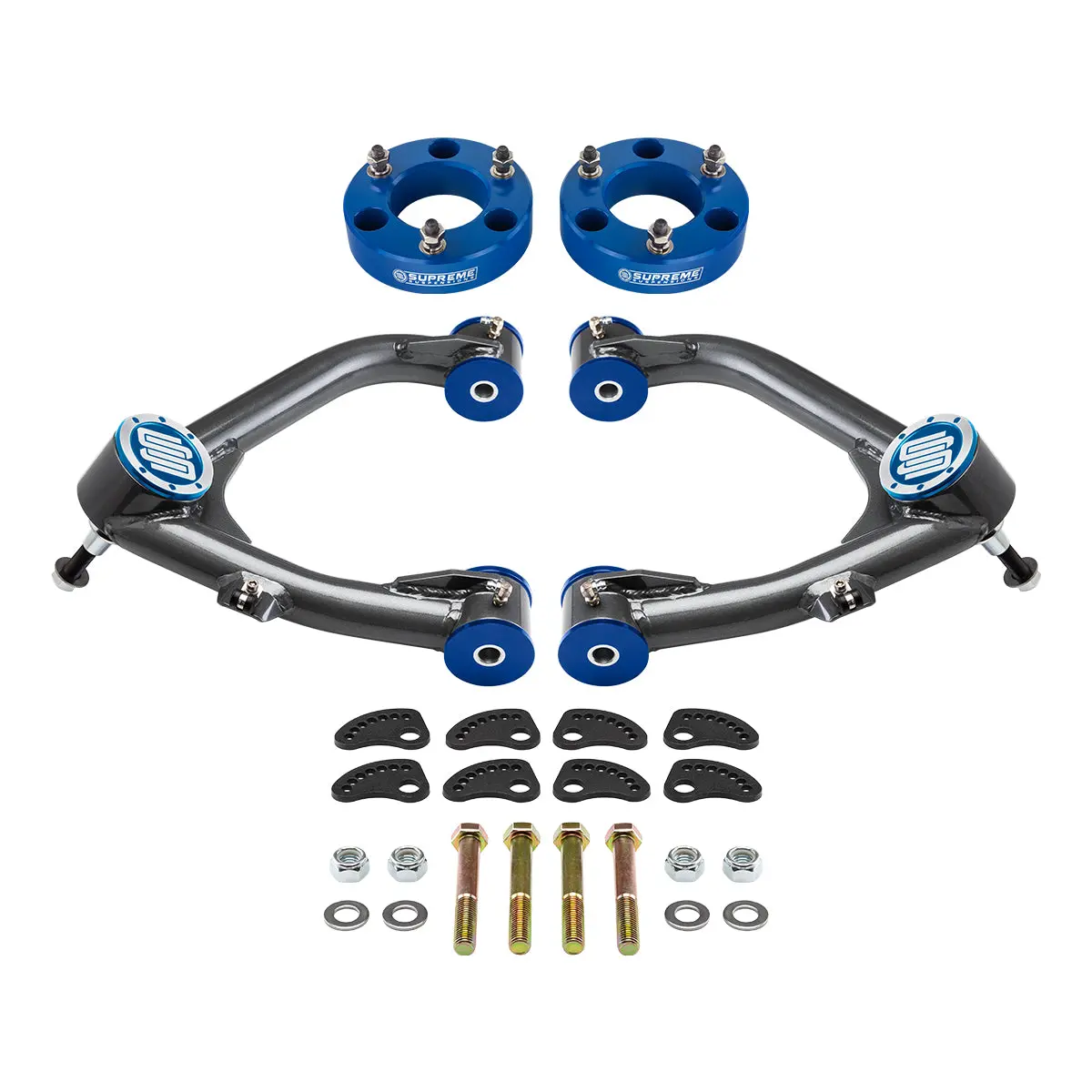 2007-2018 Chevrolet Silverado 1500 Front Leveling Kit With Uni-Ball Upper Control Arms And Camber/Caster Adjusting & Lock-Out Kit 4