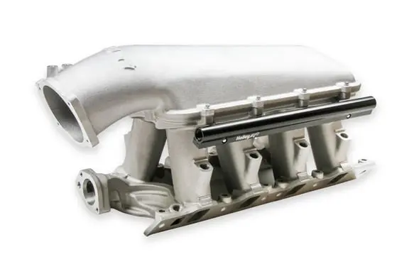 Holley Efi 8.2 Deck Sbf Ford Hi-Ram Efi Manifold With 105Mm Ls Throttle Body Flange Top 1