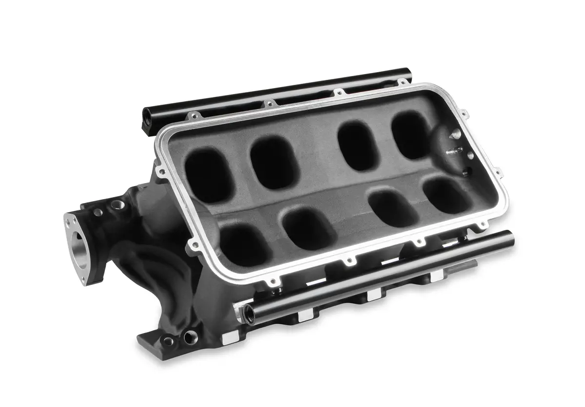 Holley Efi 8.2 Deck Sbf Ford Hi-Ram Efi Manifold Base-Black 1