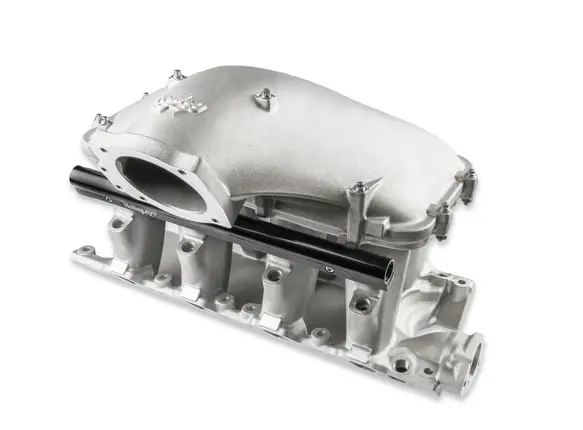 Holley Efi 351W Ford Hi-Ram Efi Manifold With Side Mount Top 95Mm 1986-95 Ford 5.0 Throttle Body Flange 1
