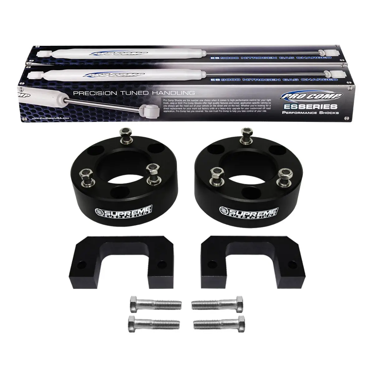 2007(New)-2013 Gmc Sierra 1500 Front Suspension Lift Kit & Extended Length Pro Comp Shocks 2Wd 4Wd 4