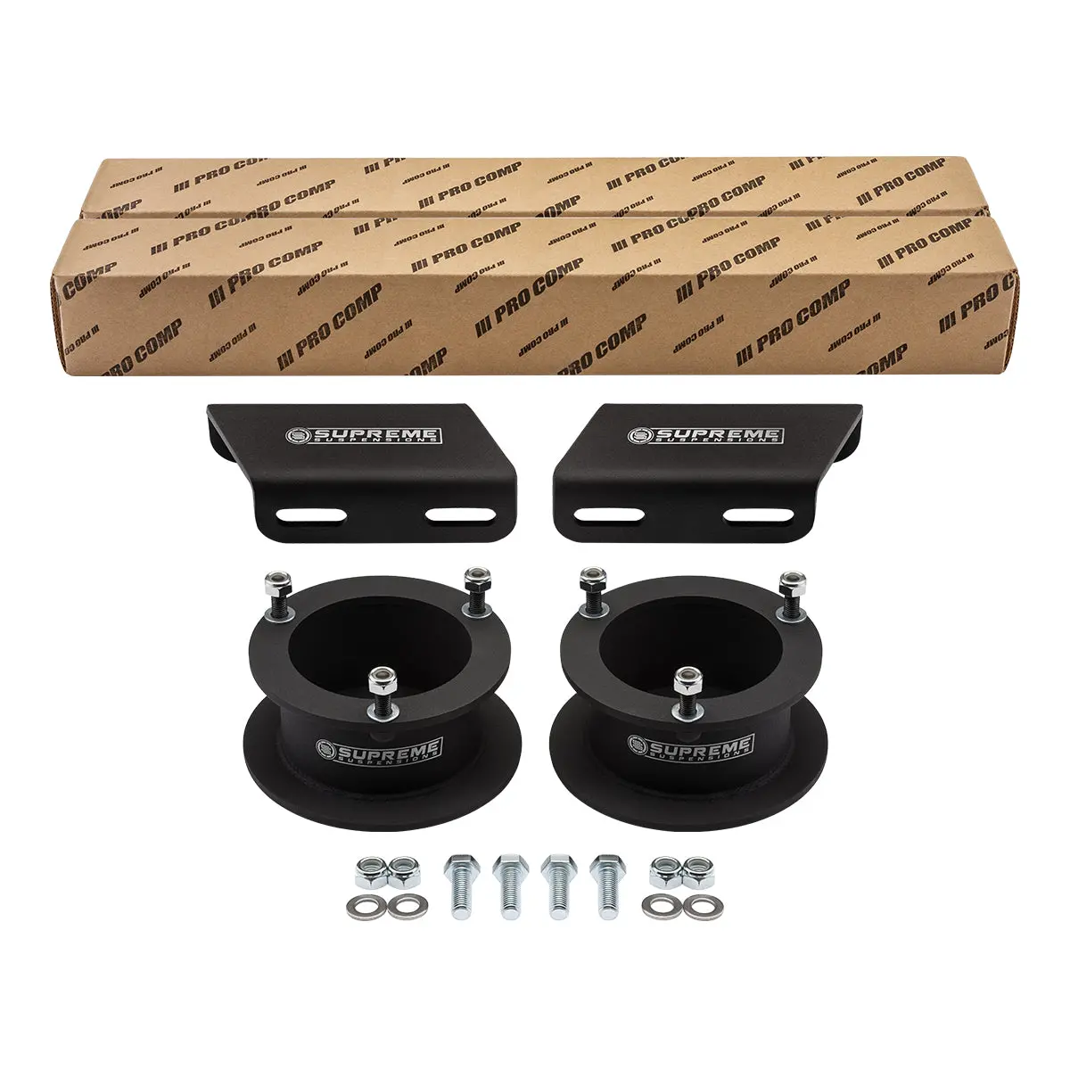 1994-2001 Dodge Ram 1500 Front Suspension Lift Kit With Sway Bar Relocation Brackets & Pro Comp Pro-X Shocks 4Wd 1