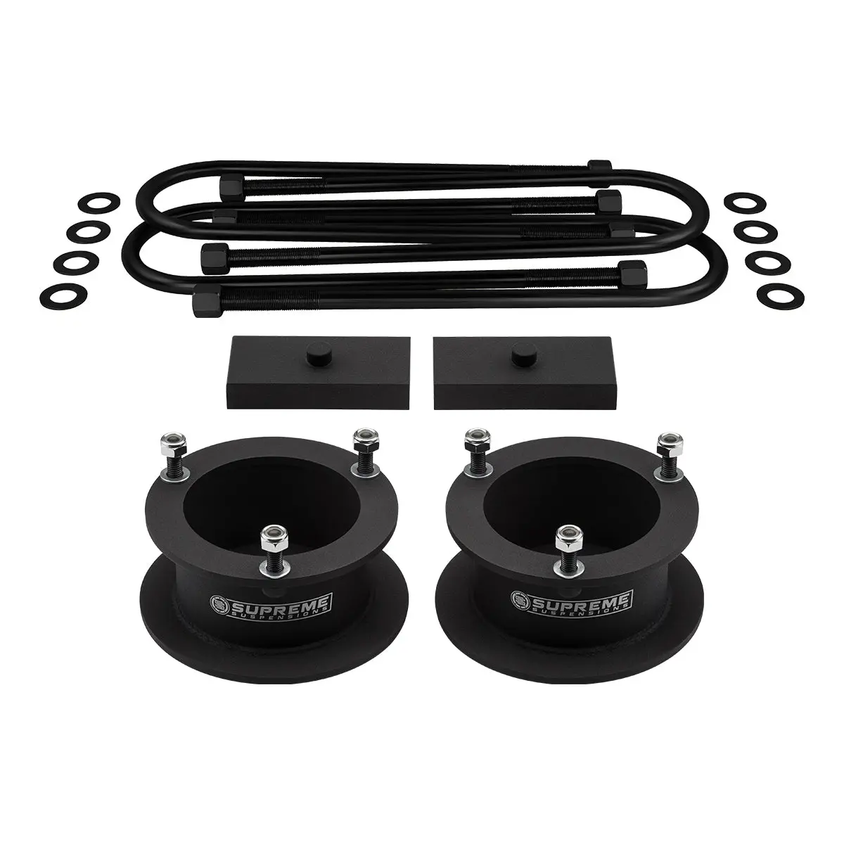 2003-2012 Dodge Ram 3500 Full Suspension Lift Kit 4Wd 3.5" Rear Axle | Supreme's New Hd Steel Lift Blocks! 1