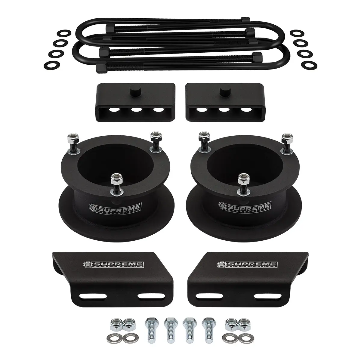 2003-2012 Dodge Ram 3500 4Wd 3.5" Rear Axle - Full Suspension Lift Kit With Sway Bar Drop Bracket 3