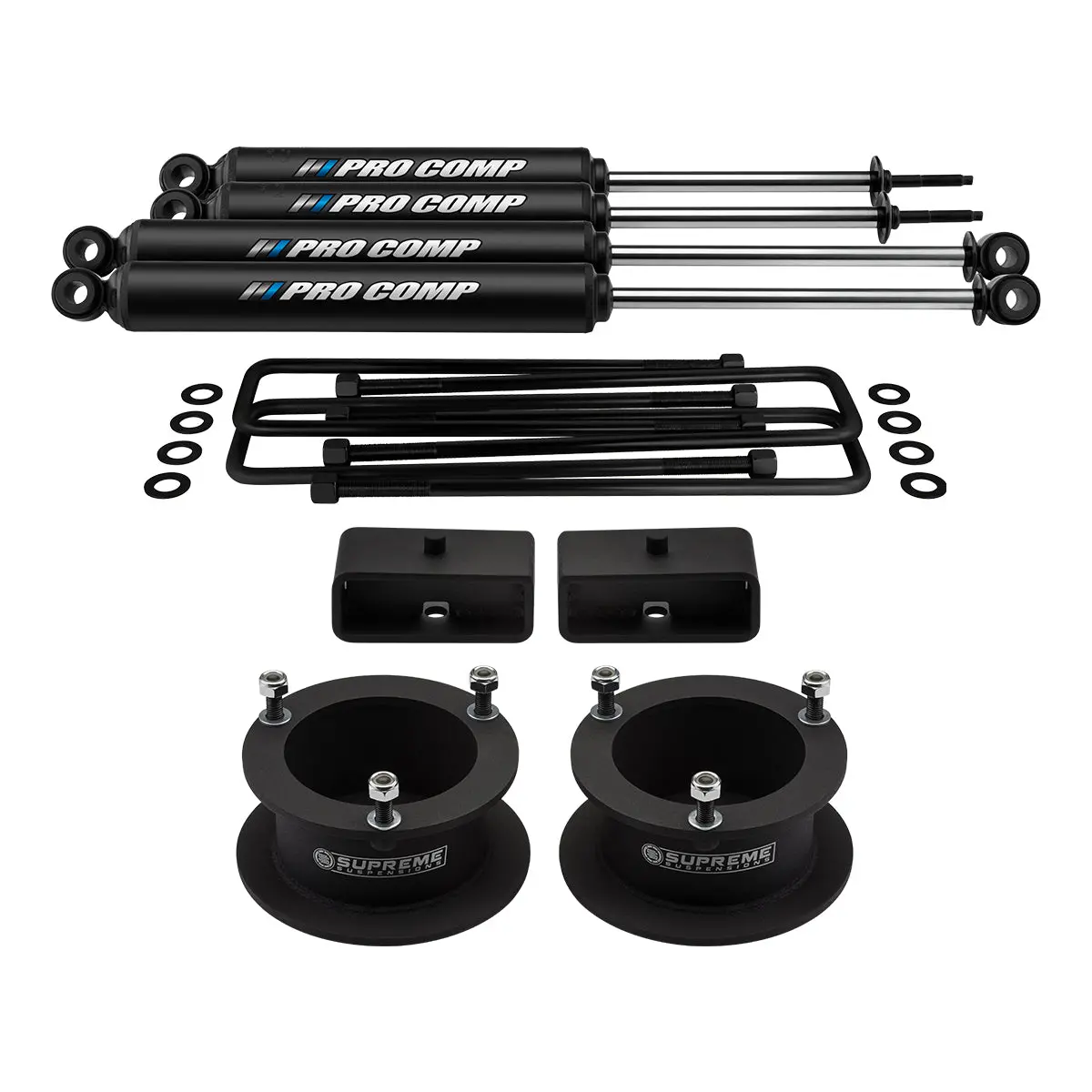 1994-2002 Dodge Ram 2500 Full Suspension Lift Kit With Pro Comp Pro-X Shocks 4Wd 1