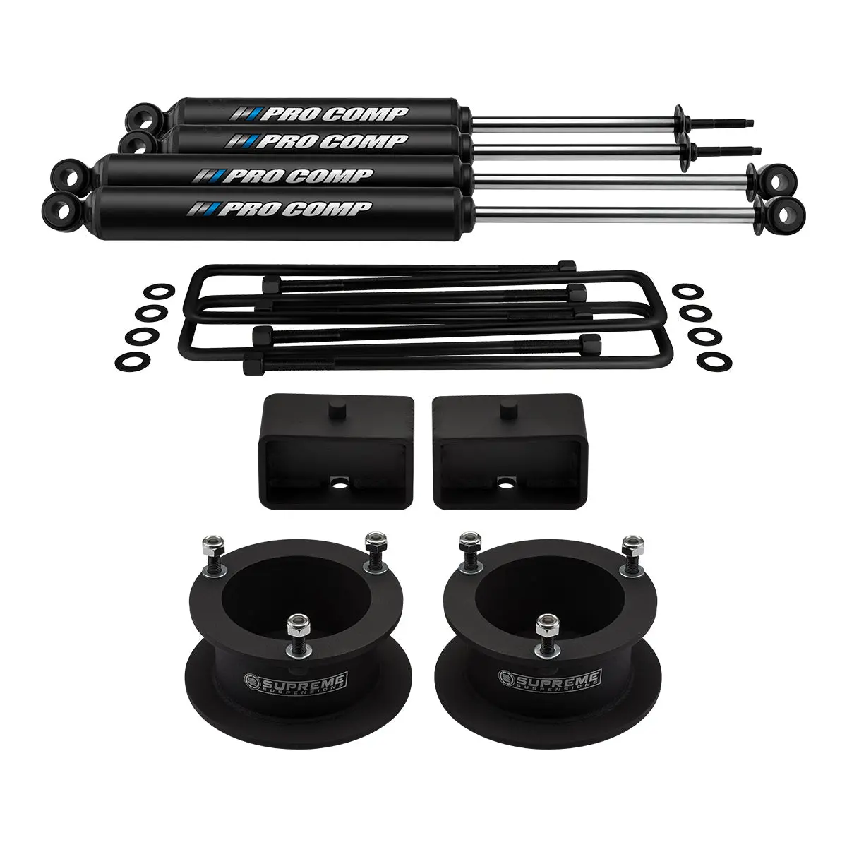 1994-2002 Dodge Ram 3500 Full Suspension Lift Kit With Pro Comp Pro-X Shocks 4Wd 2