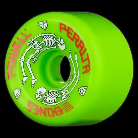 Powell Peralta G Bones Skateboard Wheels 64Mm - Green 1