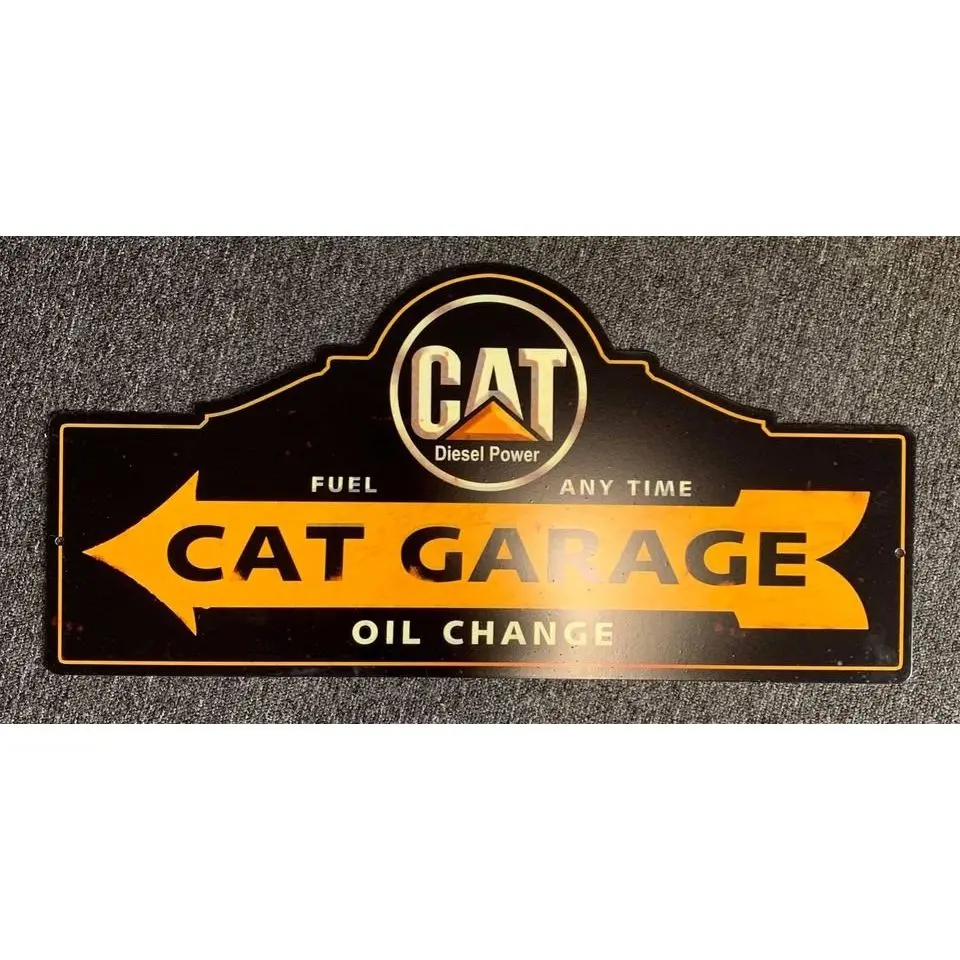 Retro Tin Sign Cat Diesel 1