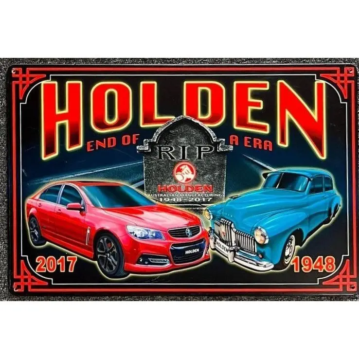 Retro Tin Sign Holden Rip 1968 - 2017 1
