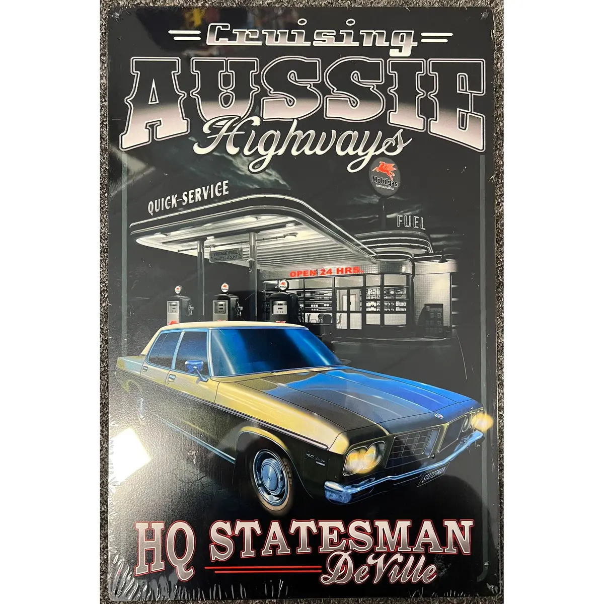 Retro Tin Sign Hq Statesman 1