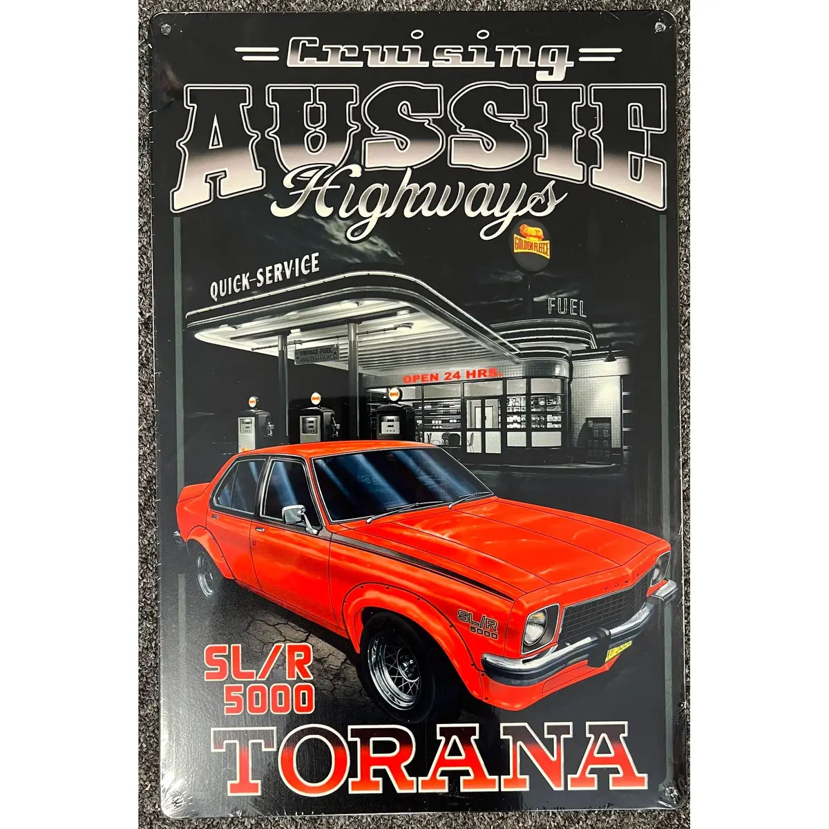 Retro Tin Sign Slr 5000 Torana 1