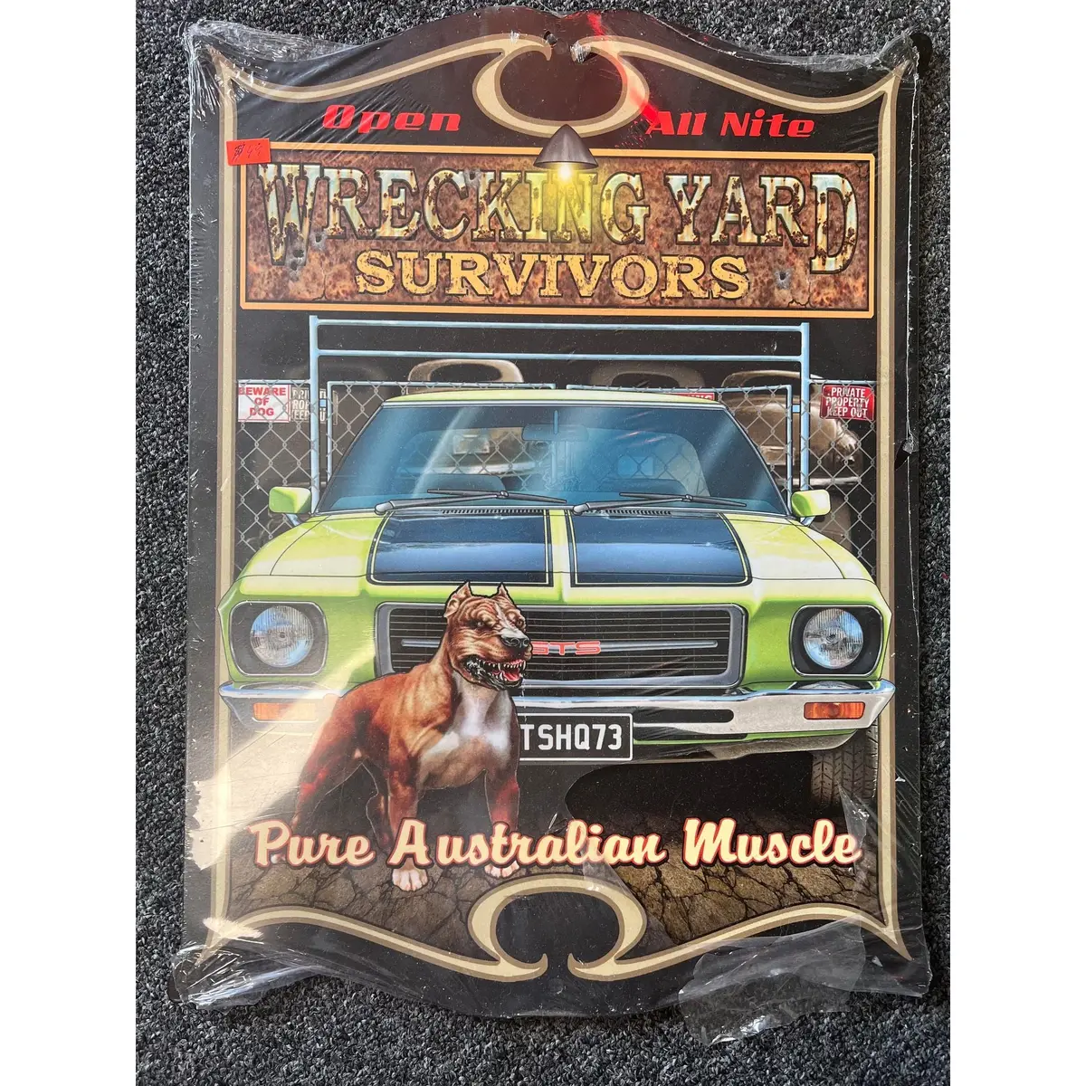 Retro Tin Sign Wrecking Yard Gts 1