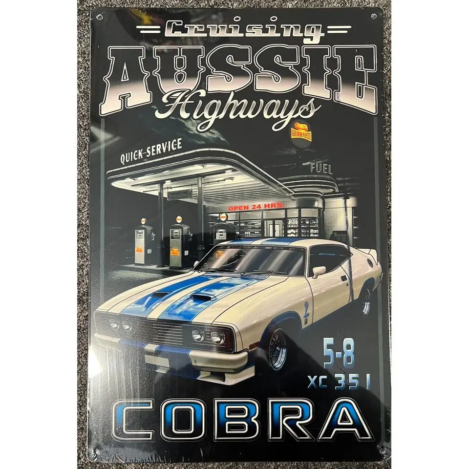 Retro Tin Sign Cobra Xc 351 1