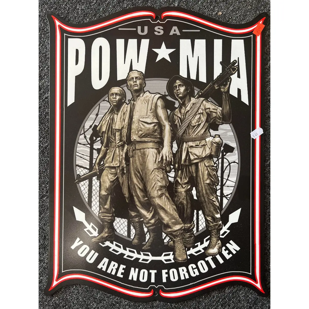 Retro Tin Sign Pow Mia 1