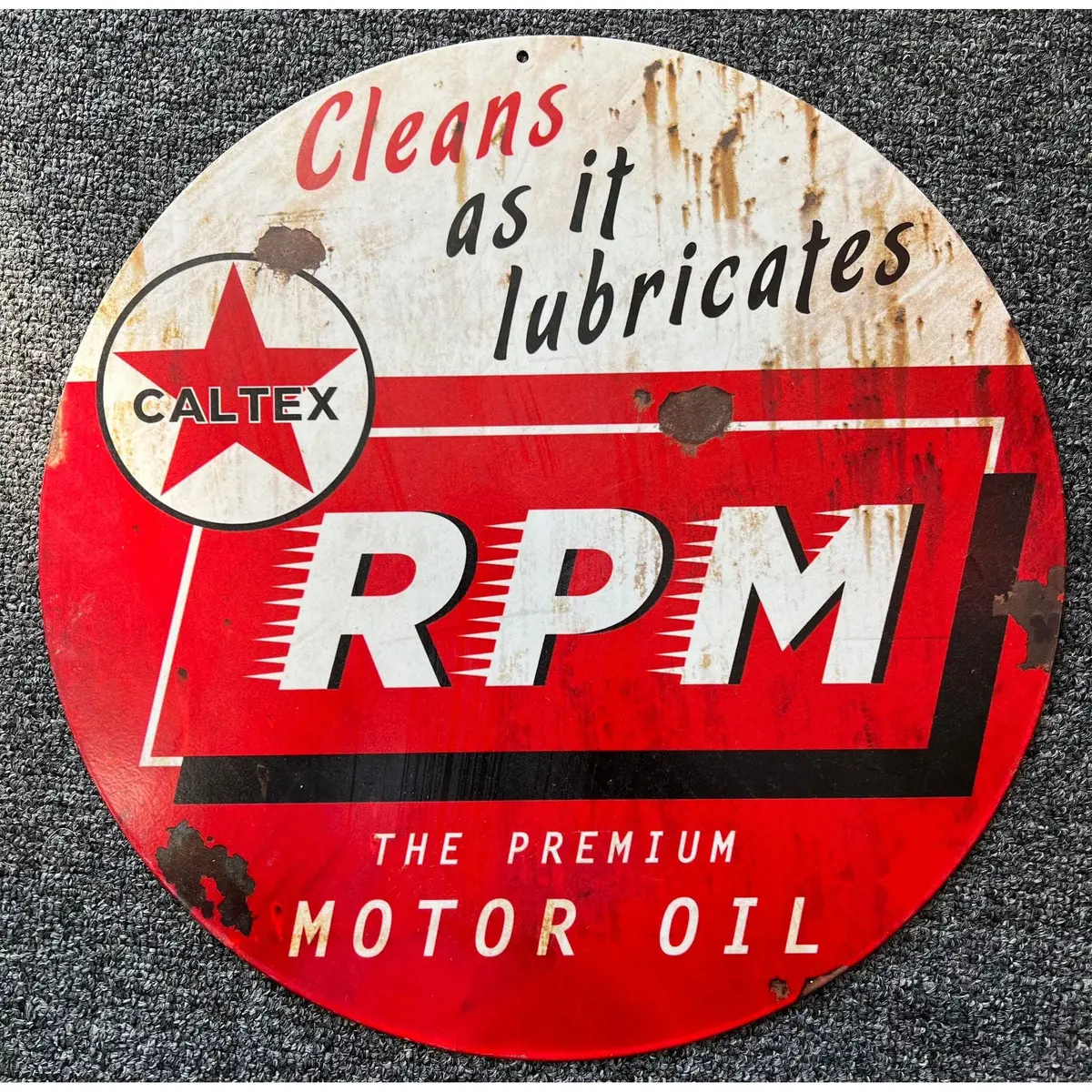 Retro Tin Sign Caltex Rpm 1