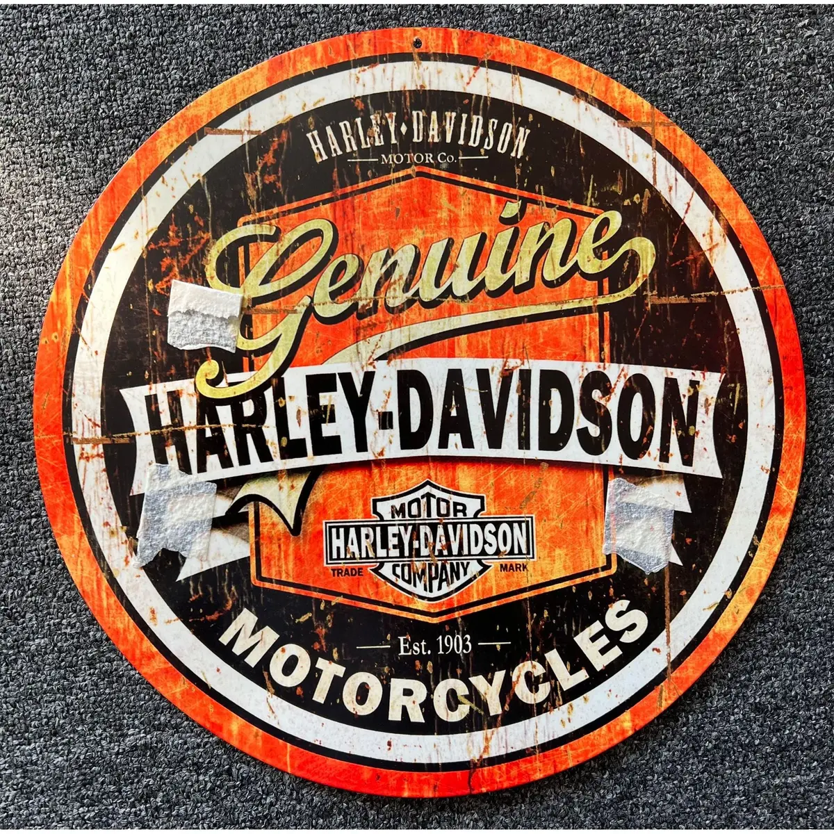 Retro Tin Sign Harley Davidson 1