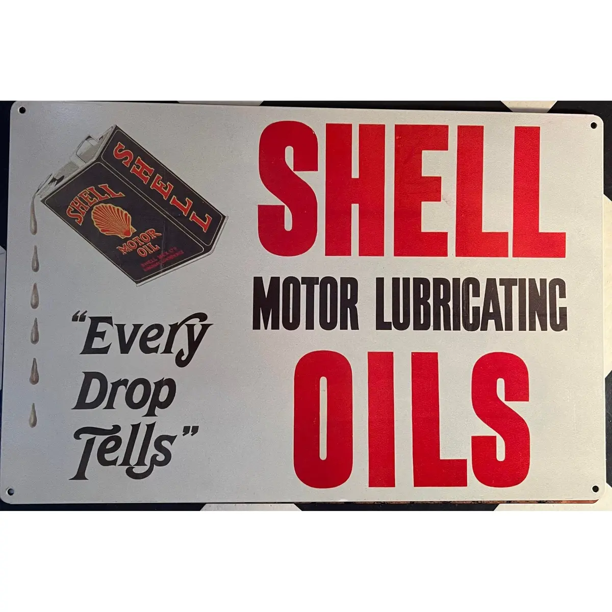 Retro Tin Sign Shell Motor Oils 1