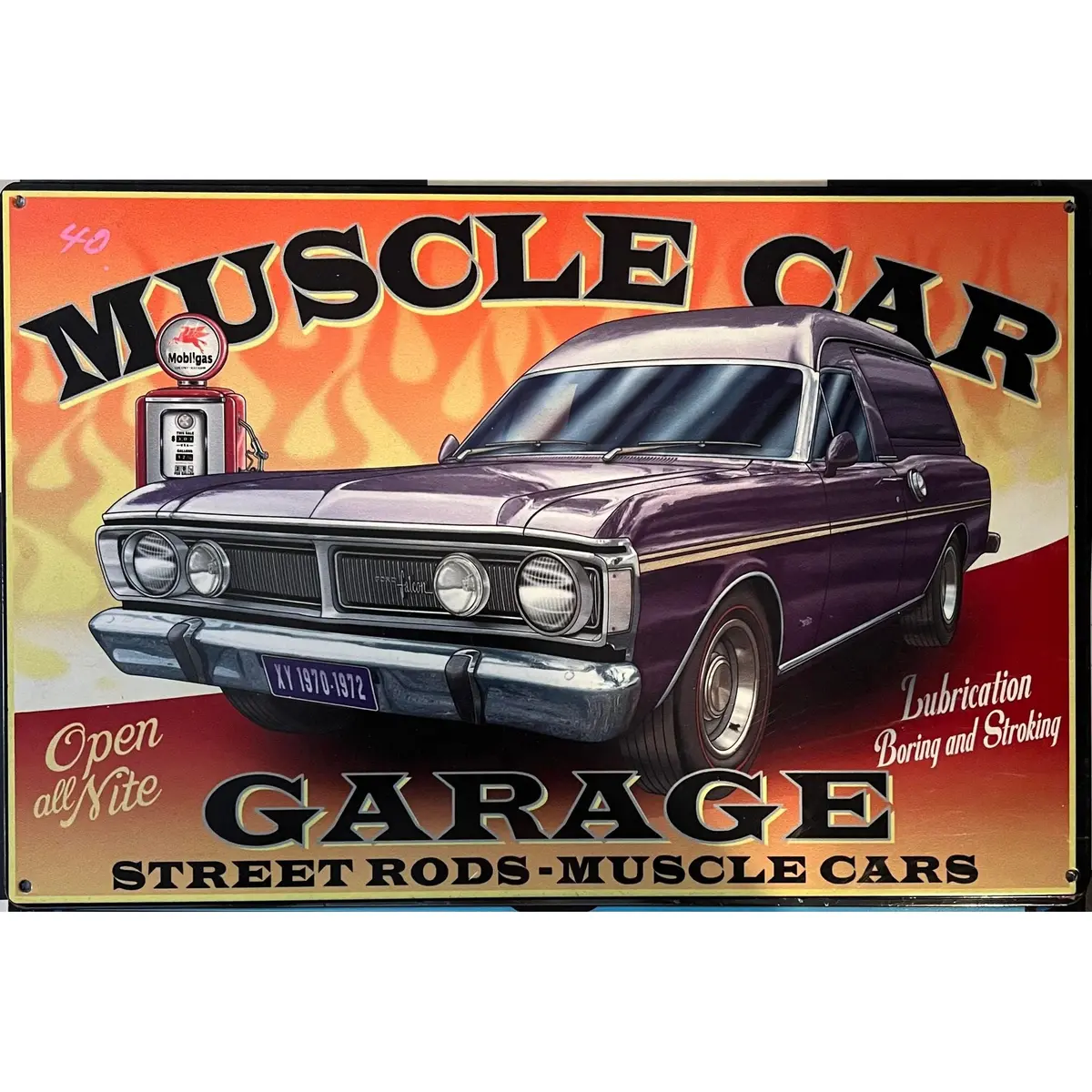 Retro Tin Sign Xy Panel Van 1