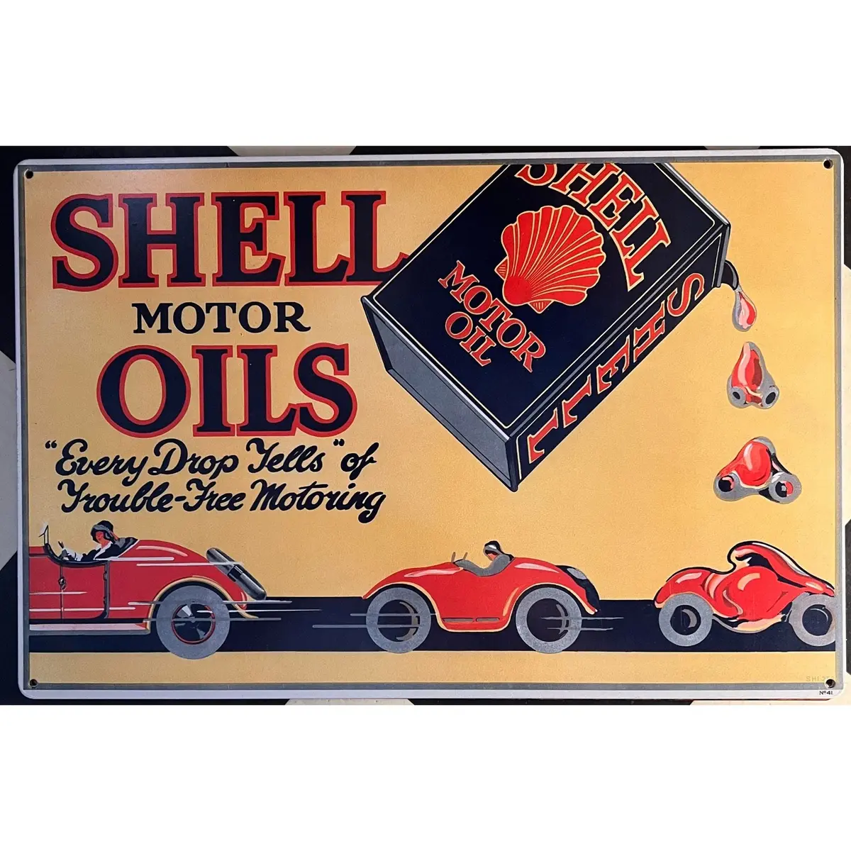 Retro Tin Sign Shell Motor Oils 1