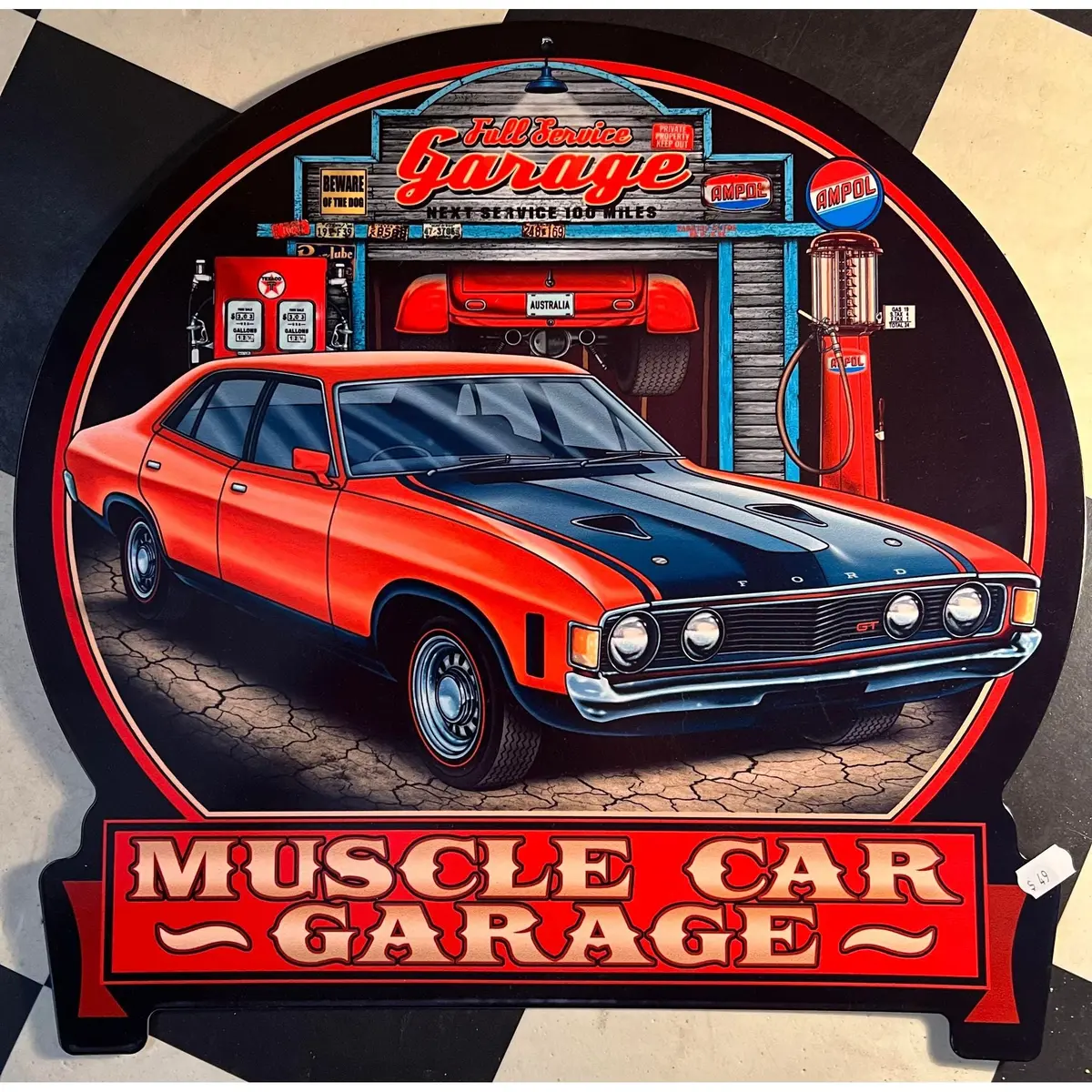 Retro Tin Sign Ford Garage 1
