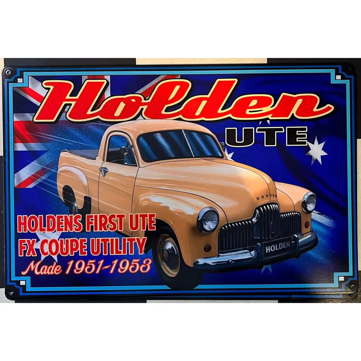 Retro Tin Sign Holden Fx Ute 1