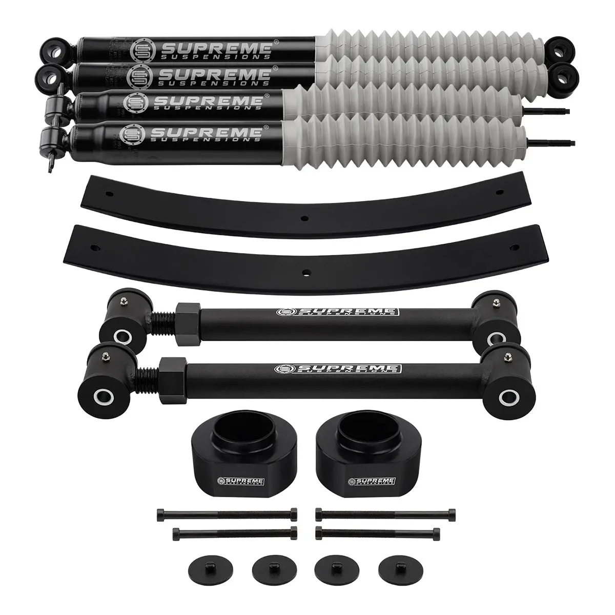1984-2001 Jeep Cherokee Xj Full Suspension Lift Kit With Lower Control Arms & Max Performance Shocks 2Wd 4Wd 1