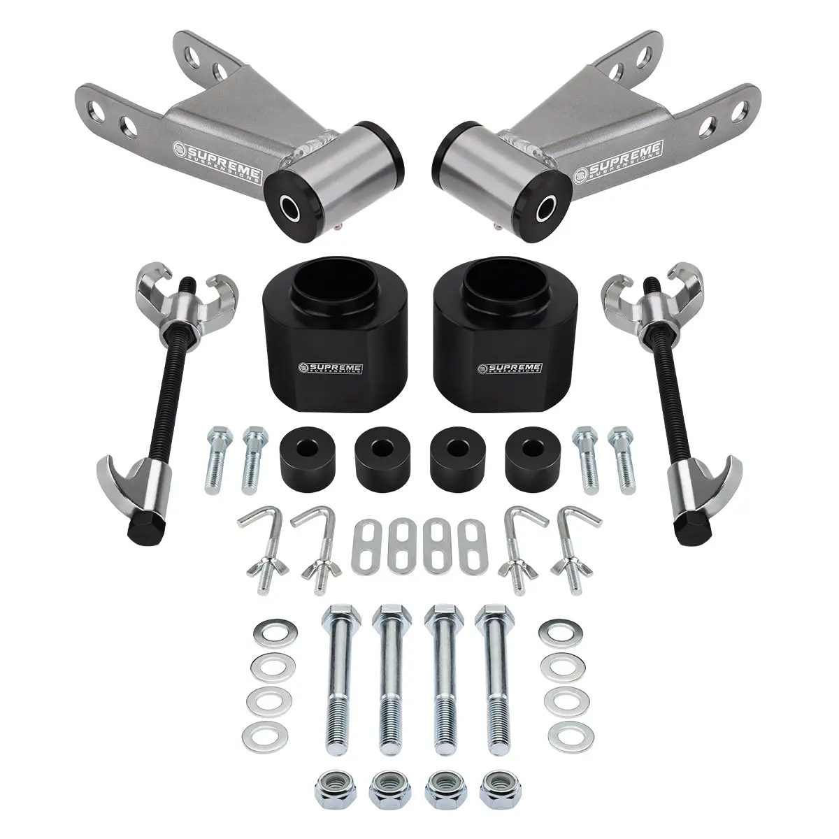 1984-2001 Jeep Cherokee Xj 4Wd Full Suspension Lift Kit & Transfer Case Drop Kit Includes Spring Coil Compressors 1