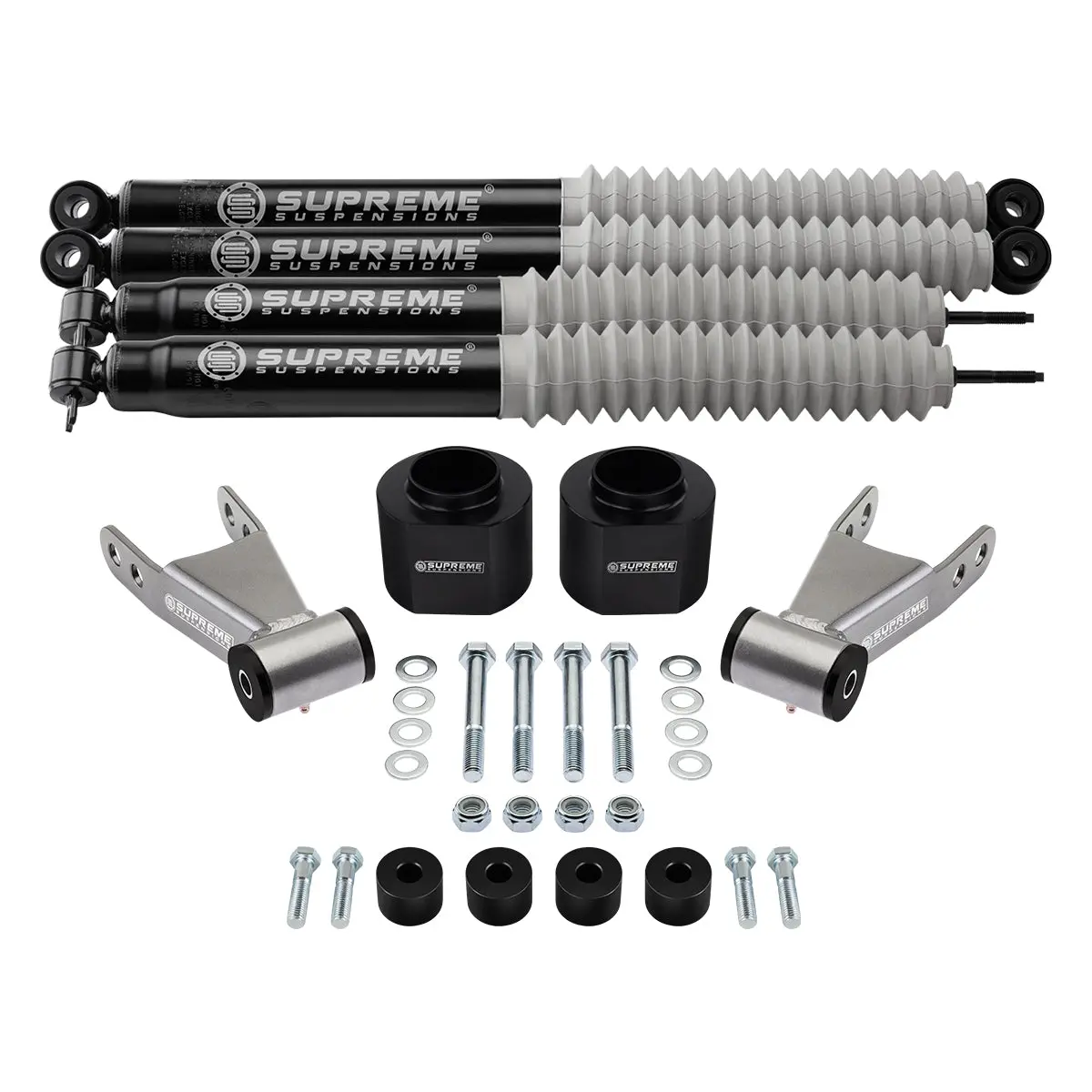 1984-2001 Jeep Cherokee Xj Full Suspension Lift Kit With Transfer Case Drop Kit & Supreme Suspensions Max Performance Shocks 4Wd 1