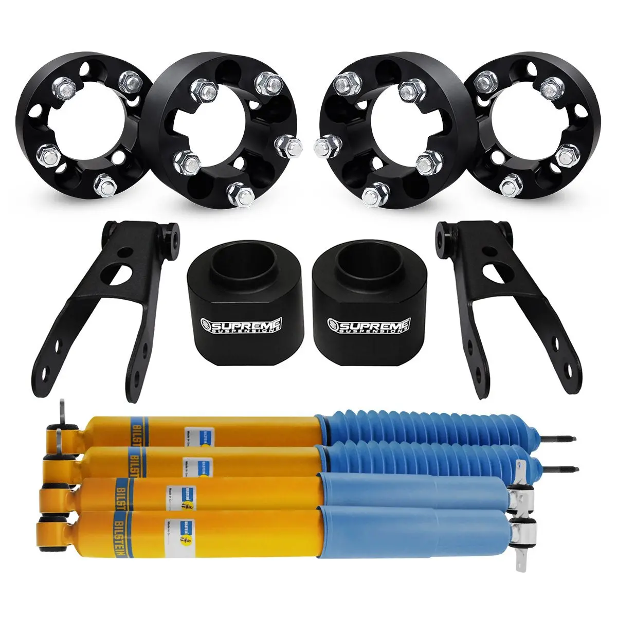 1984-2001 Jeep Cherokee Xj Full Suspension Lift Kit, Bilstein Shocks & Wheel Spacers 2Wd 4Wd 1