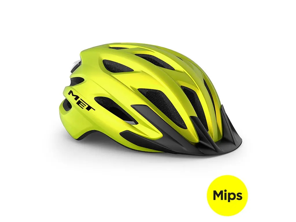 Met Crossover Mips Lime (52-59 Cm) Cykelhjelm 1