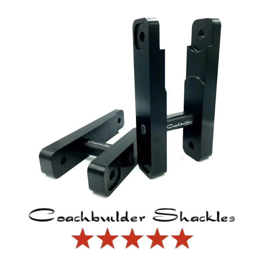 Coachbuilder +4” Shackle Kit  Tundra 2007-2021 Including Trd Pro 1